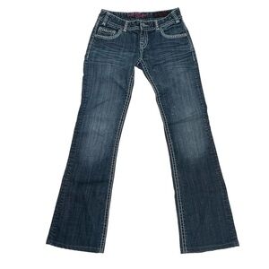 Rock & Roll Cowgirl Low Rise Boot Cut Jeans Size 26 x 34 Women’s